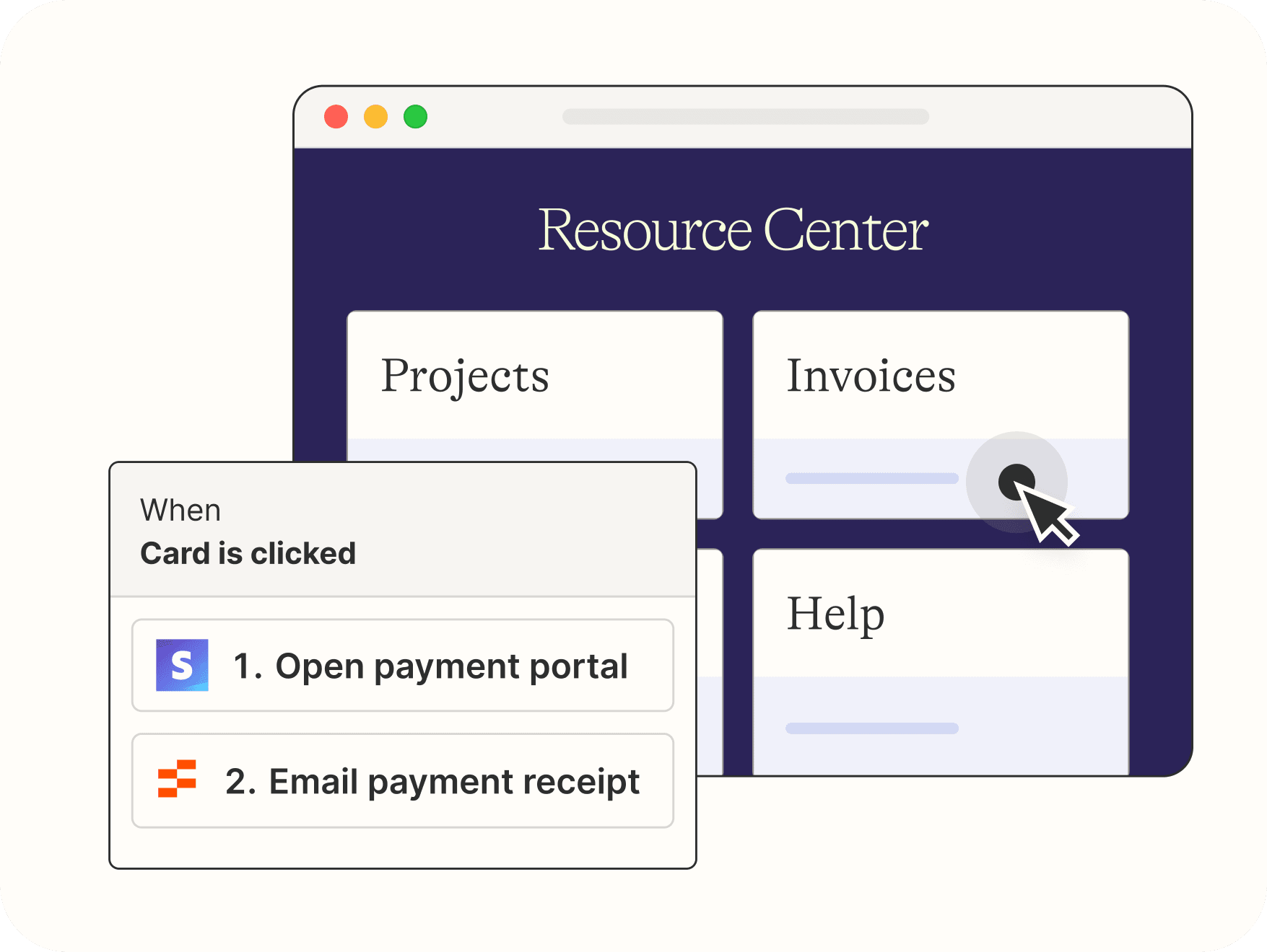 an Interface of a Customer Portal
